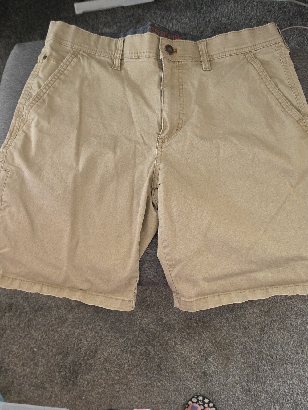 Men's Classic Khaki Casual Shorts